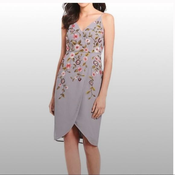 Gianni Bini Dresses & Skirts - NWT Gianni Bini Trya Lady Luck Iced Violet Floral Dress
